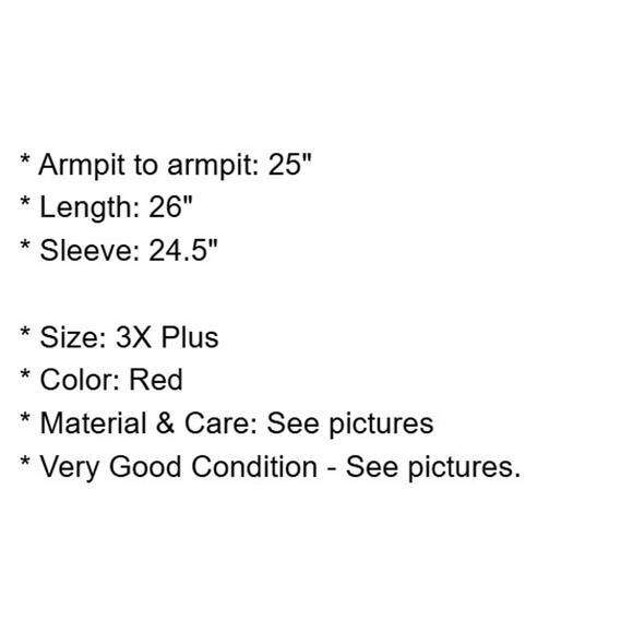 Talbots Sweater Plus Size 3X Red Cable Knit Cotton Pullover V-Neck Festive Fall - Picture 4 of 11